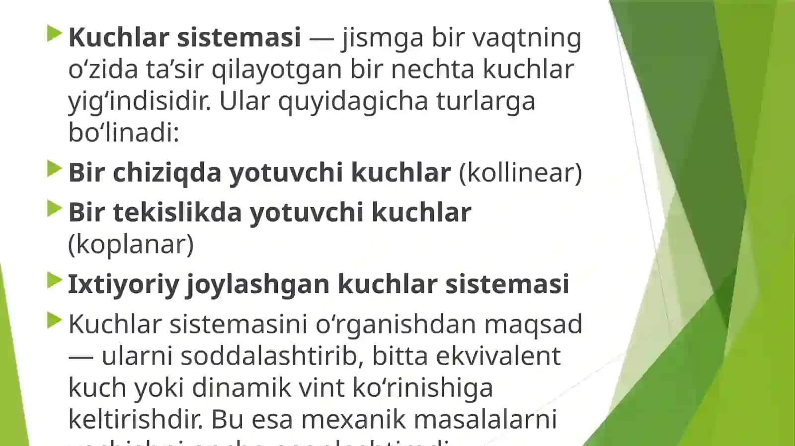 Kuchlarsistemasinidinamikvintgakeltirish 4