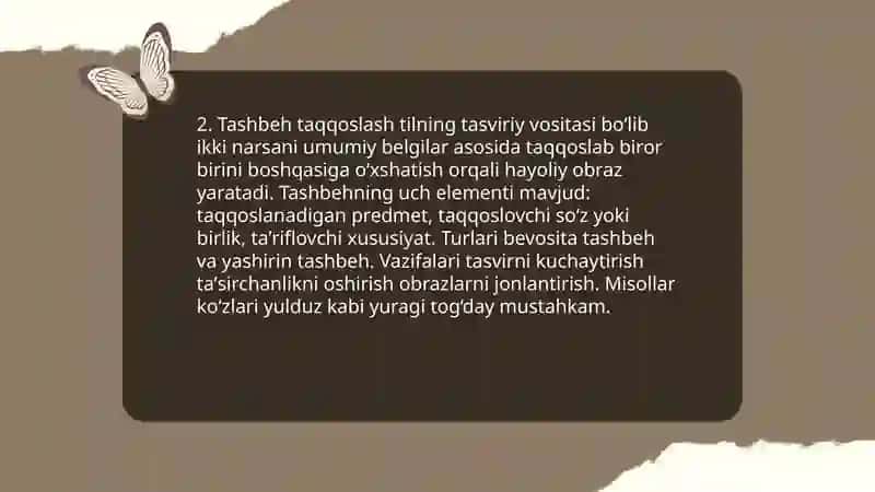 Tilning tasviriy vositalari 4