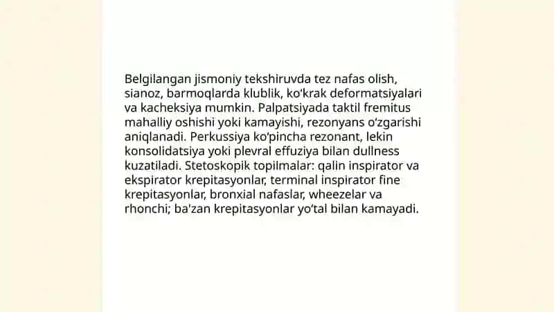 Bronxoektatik kasallik diagnostikasi 4