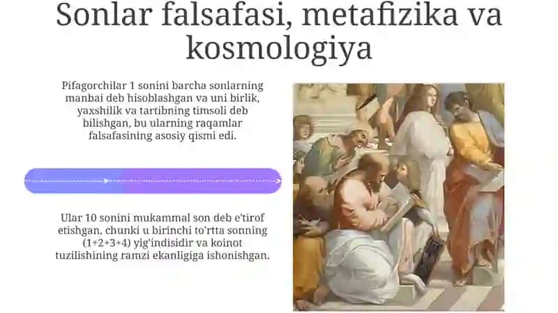 Pifagor falsafasining asosiy g'oyalari 4