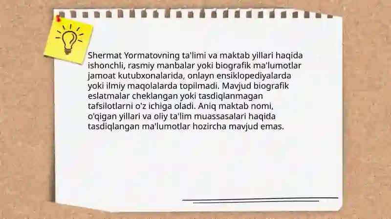 Shermat Yormatov hayoti va ijodi 4