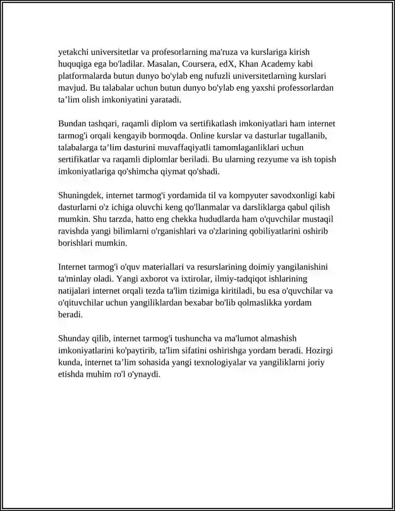 INTERNET TARMOG'INING HOZIRGI KUNDAGI AHAMIYATI 4