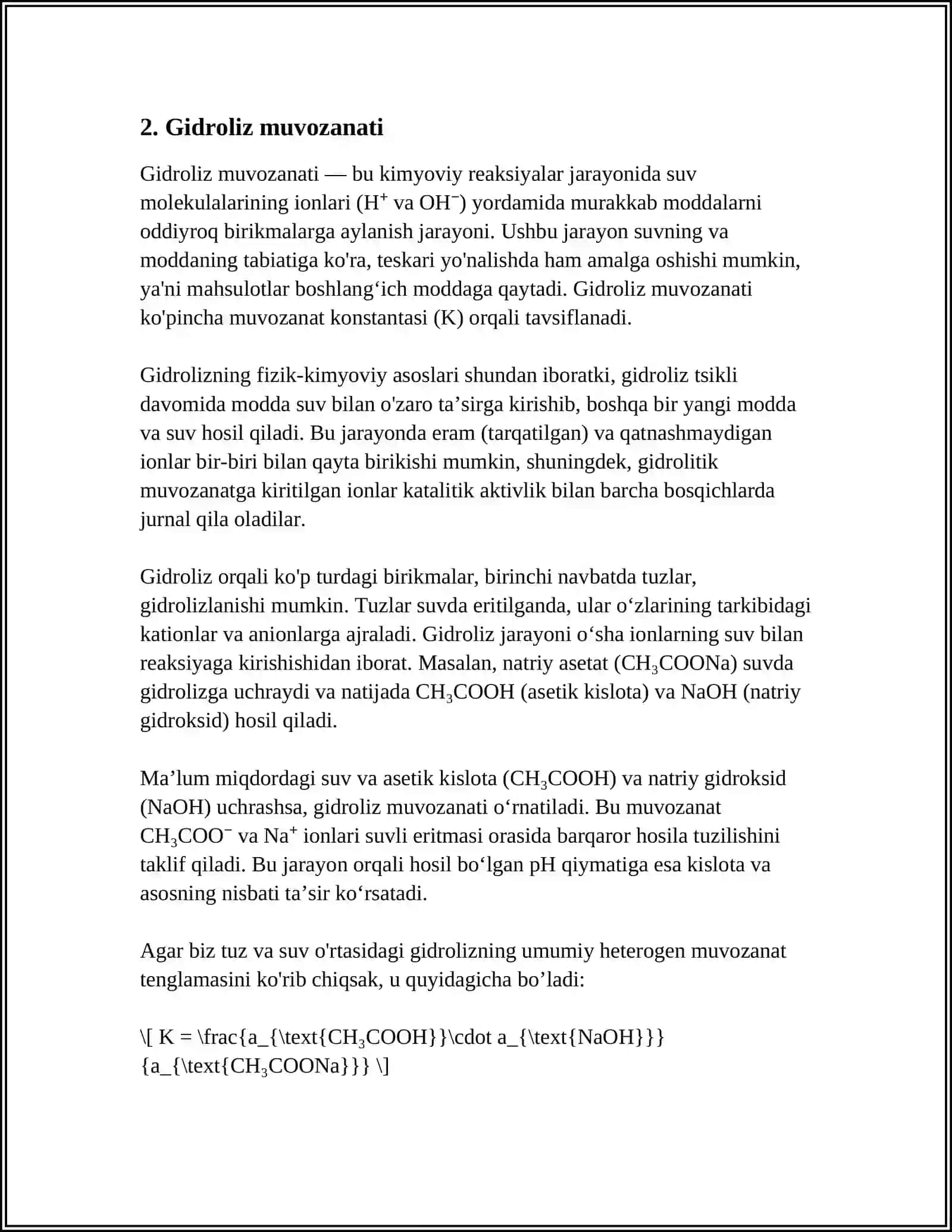 GIDROLIZDAGI ALOHIDA XOLATLAR 4