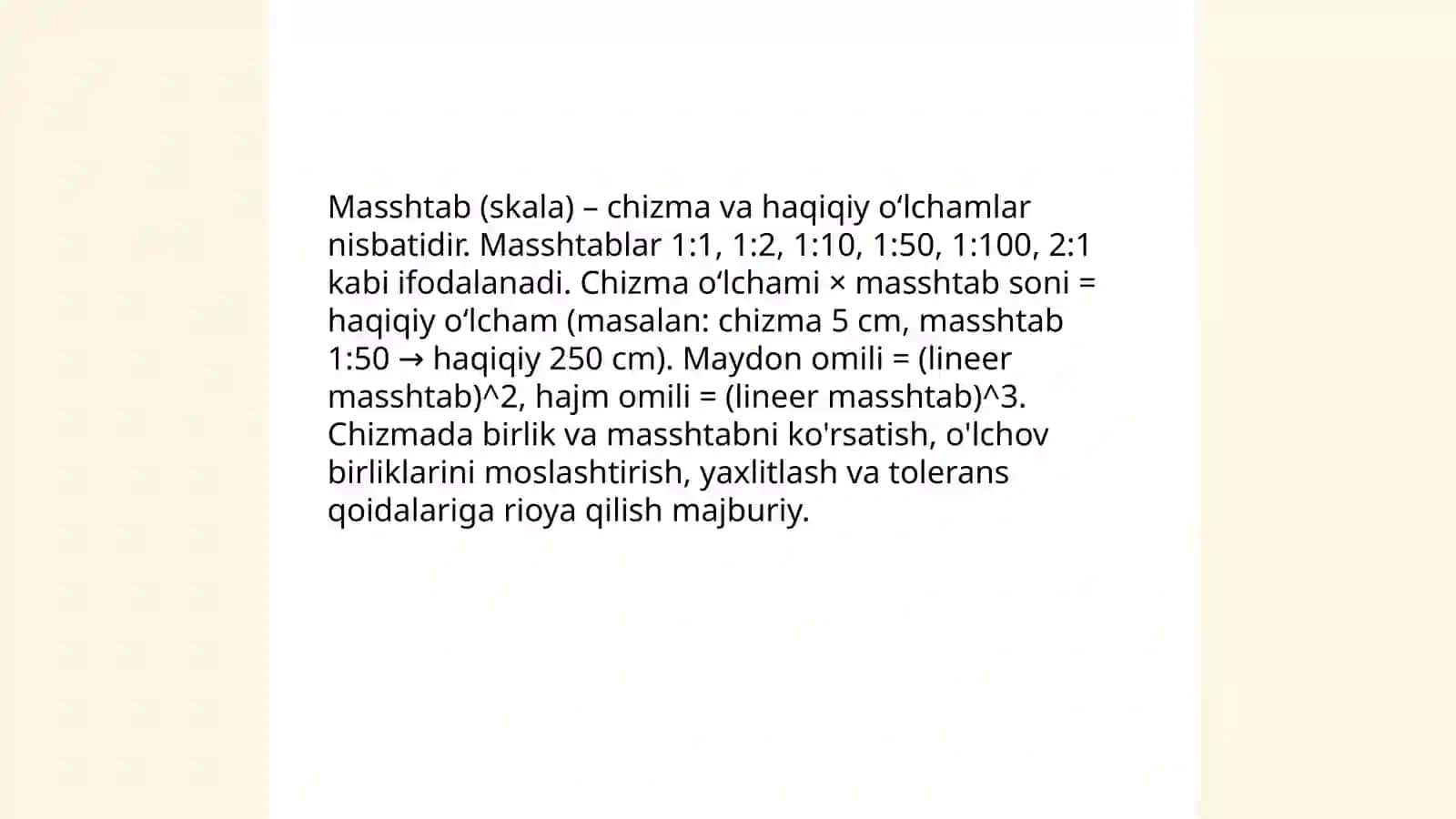 Chizmalarni OʻQISH TARTIBI VA QOIDALARI 4