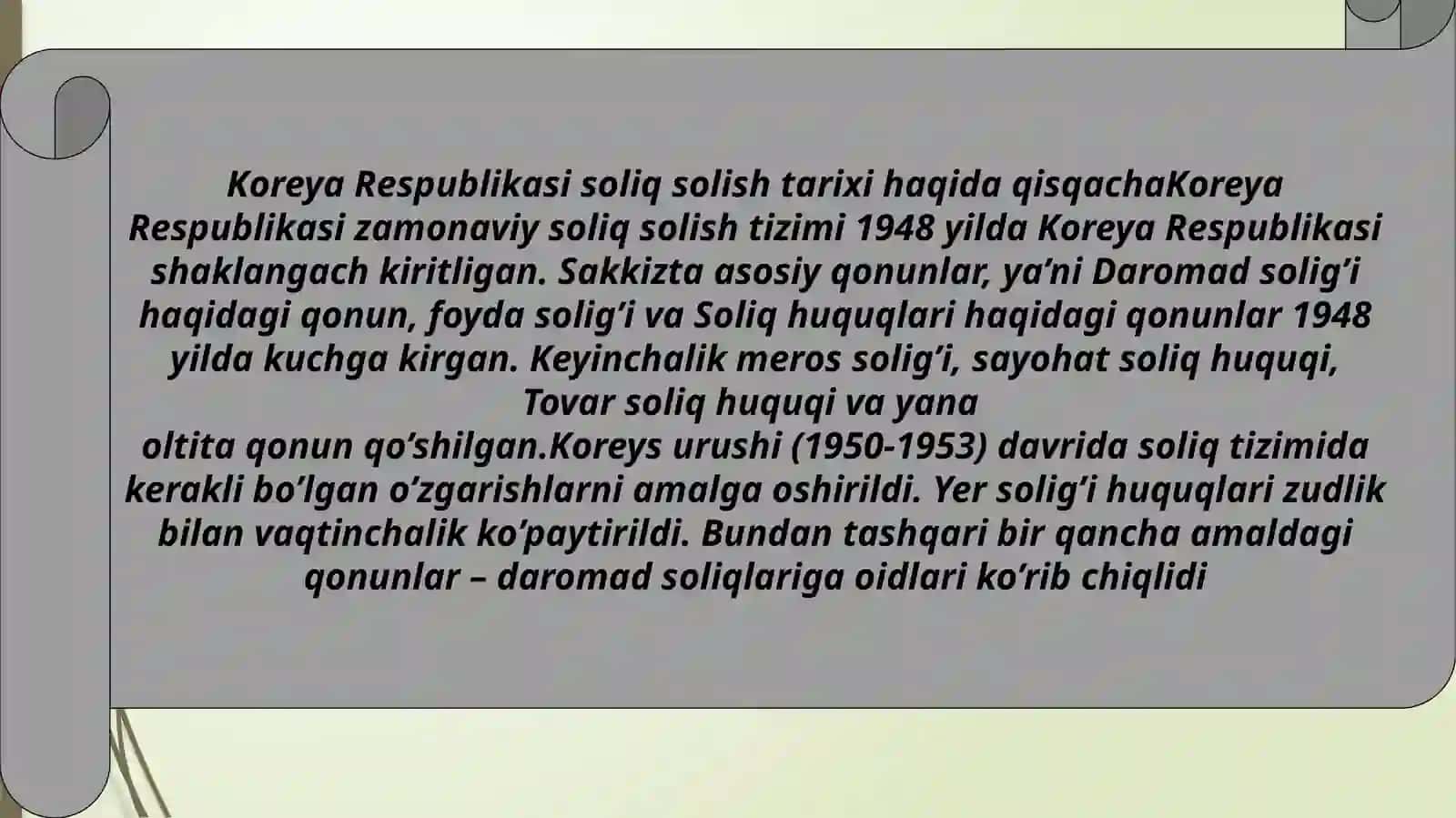 Koreya Respublikasi soliq tizimi 4
