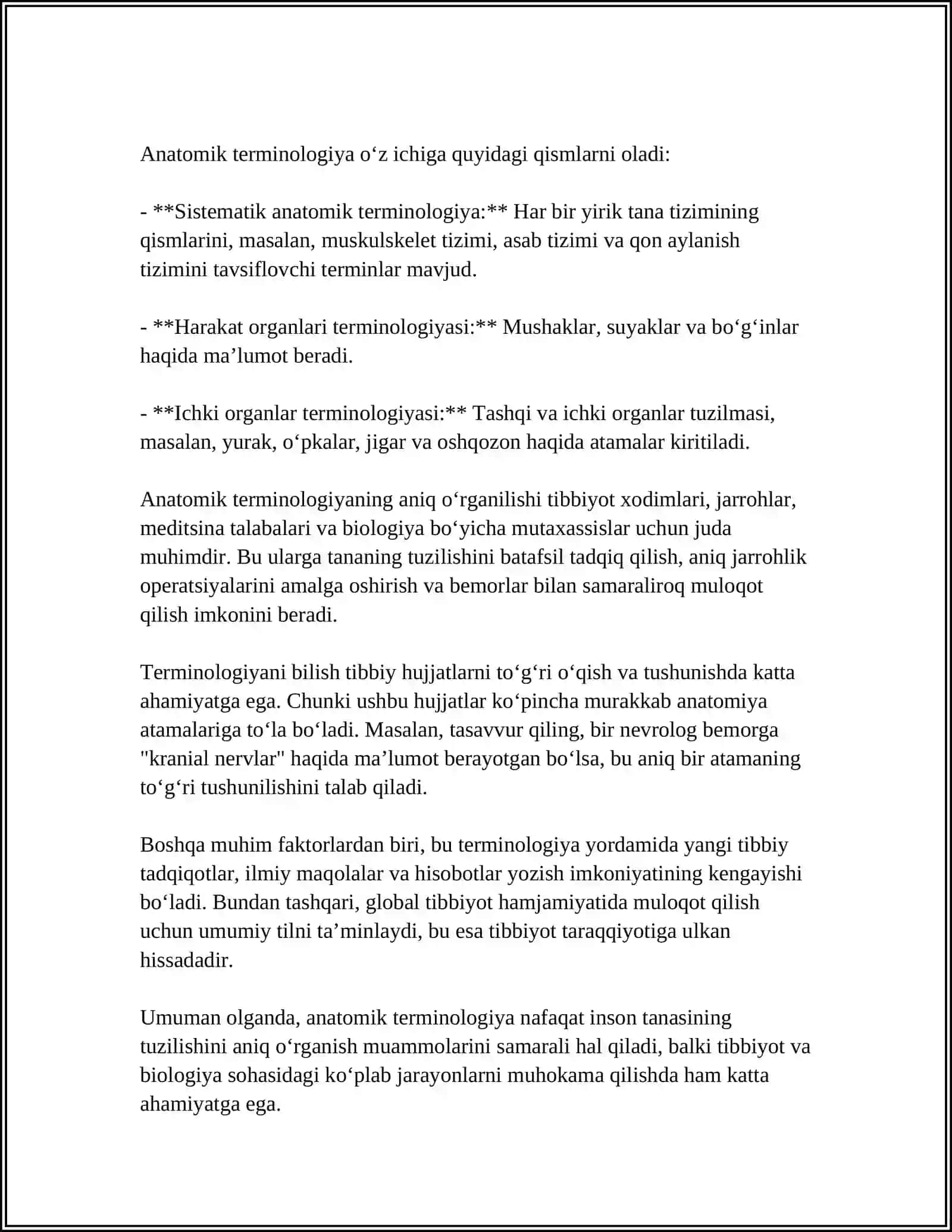 ANATOMIK IBORALARNING TARJIMASI 4