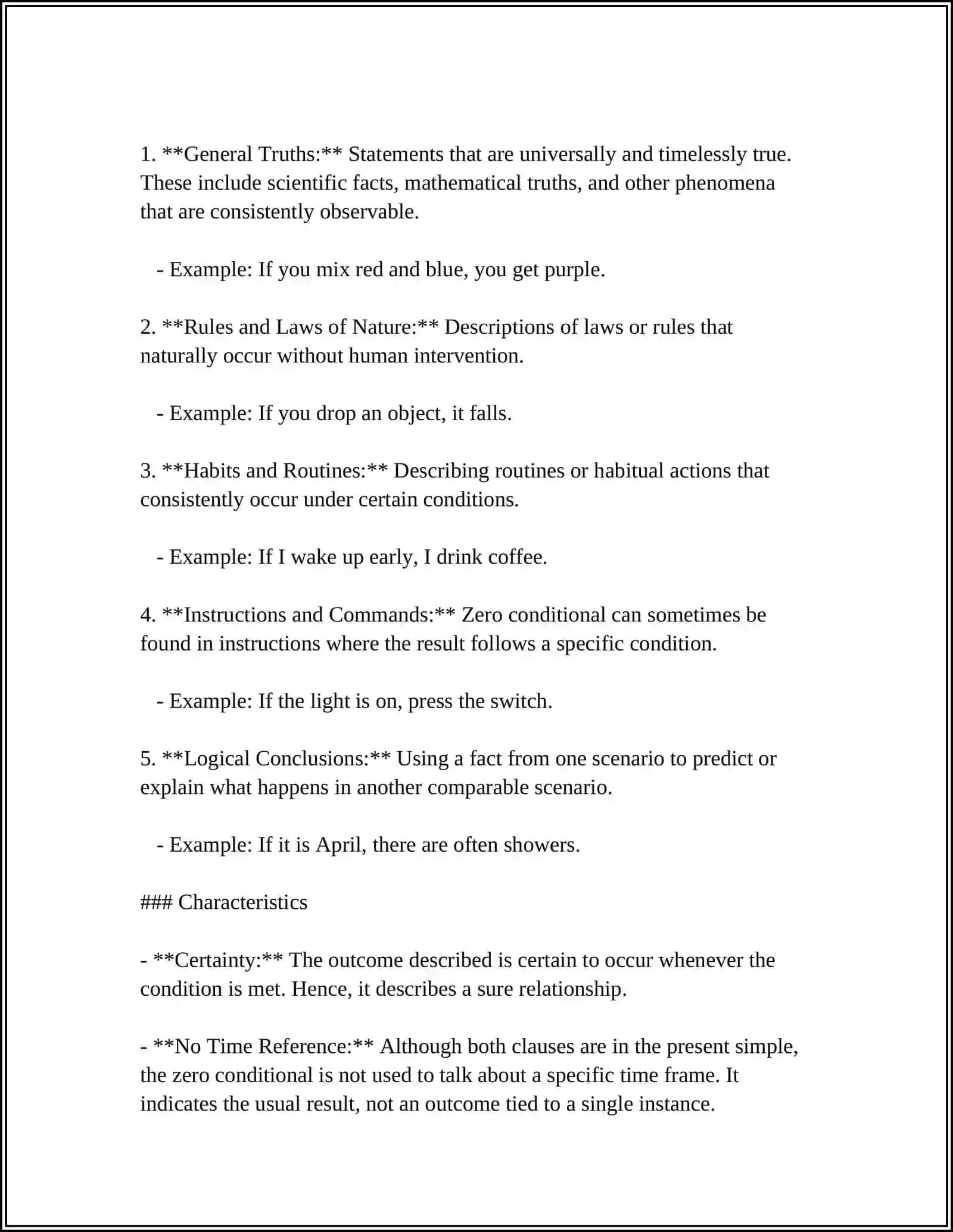 CONDITIONALS(ZERO AND FIRST) 4
