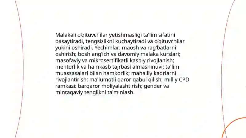 Uzluksiz ta’limdagi global muammolar va yechim yo’llari 4