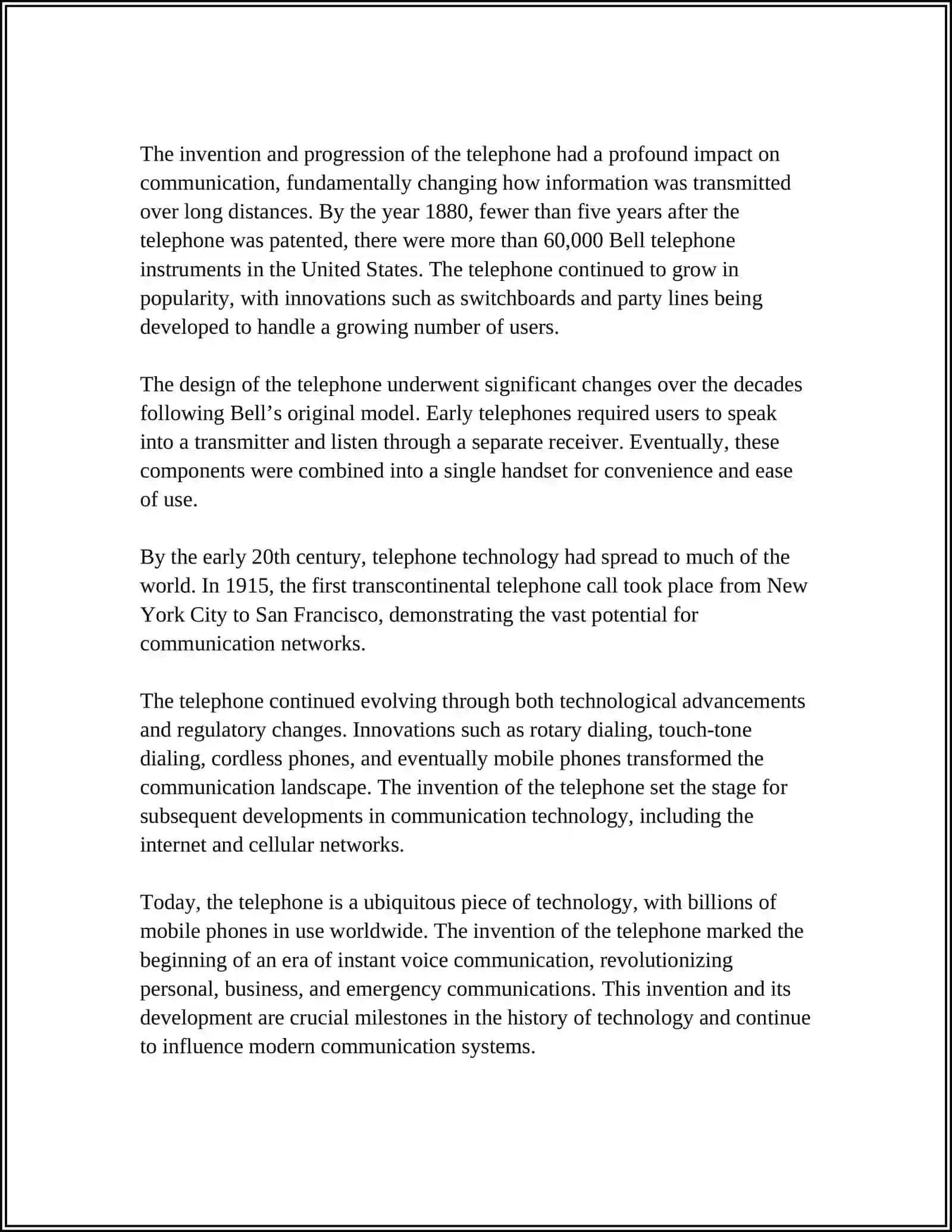 Telephone Invention History 4
