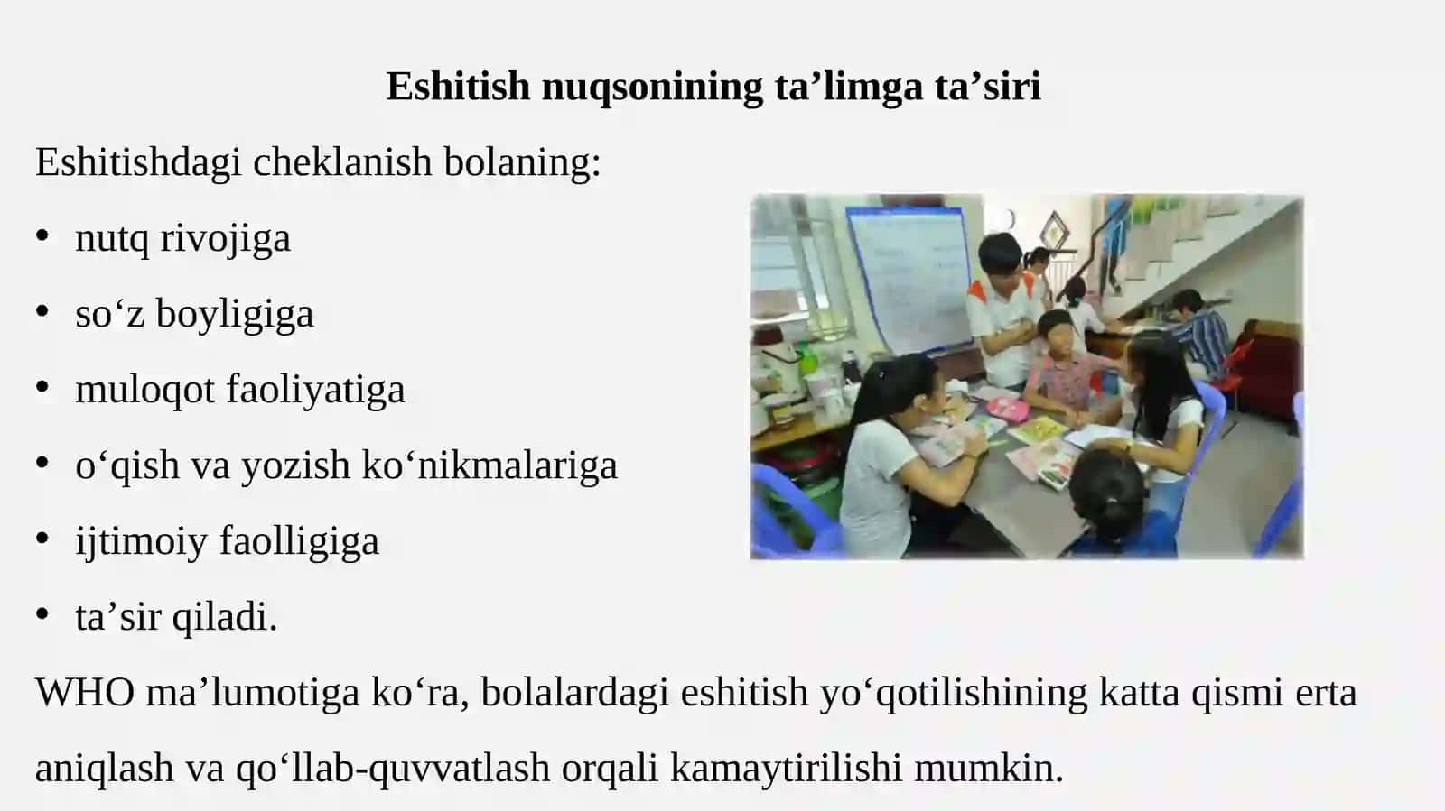 Eshitishida nuqsoni bo‘lgan bolalar maktabida taʼlim jarayonlarining o‘ziga xos xusu 4