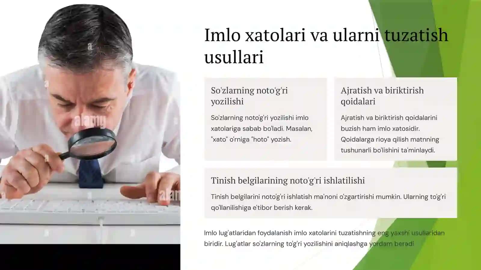 To'g'ri va noto'g'ri so'zlar jadvali 4