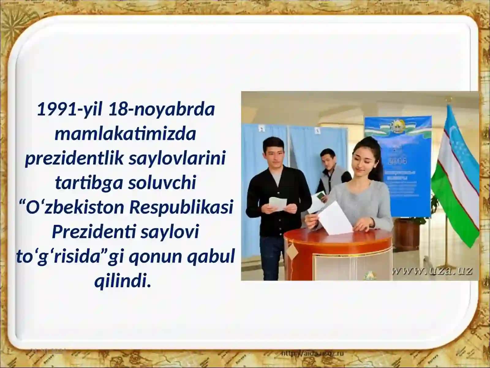 O‘zbekiston Respublikasi Milliy Davlat Chiliginin Shakllanishi 4