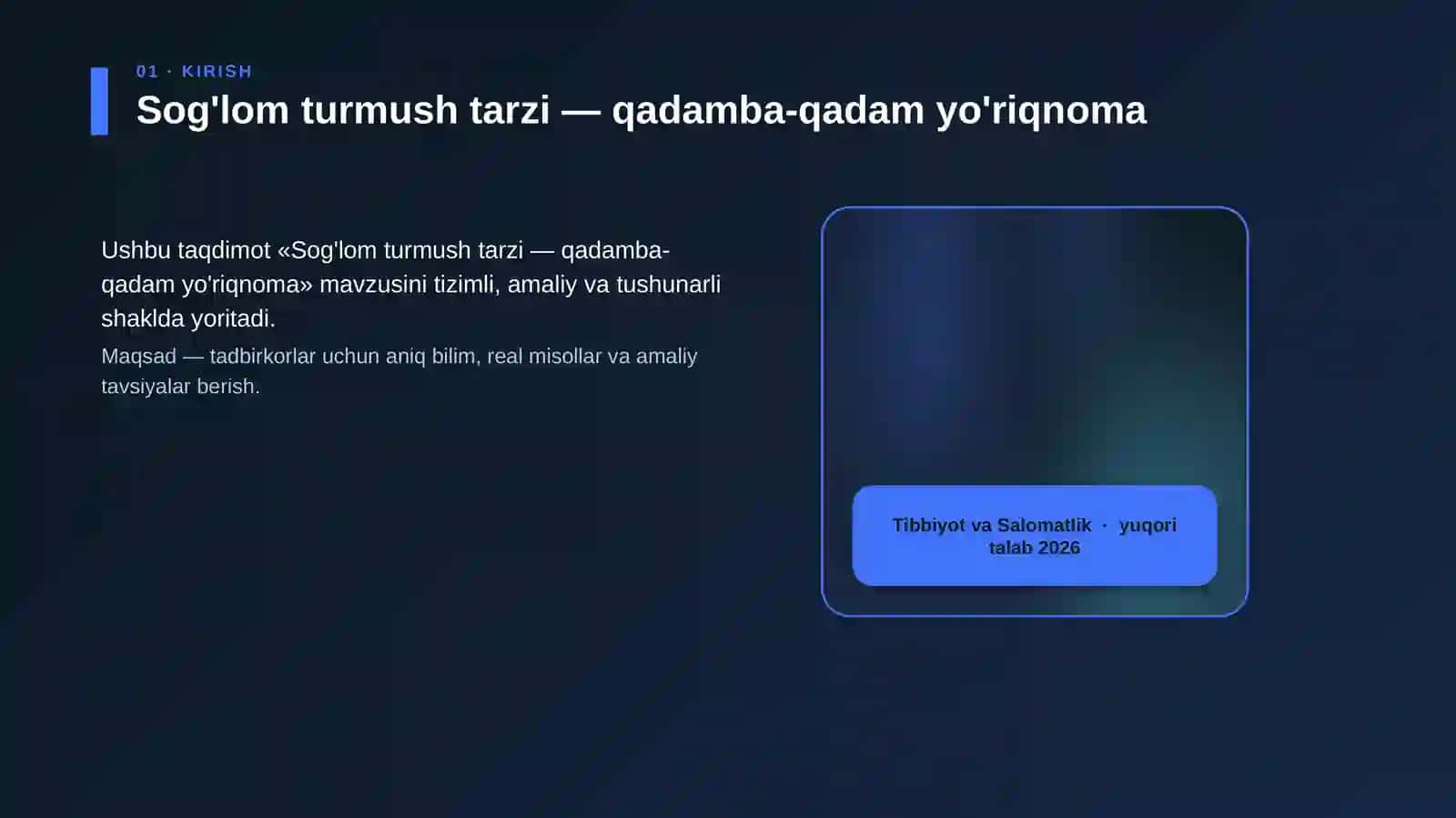 Sog'lom turmush tarzi — qadamba-qadam yo'riqnoma 4