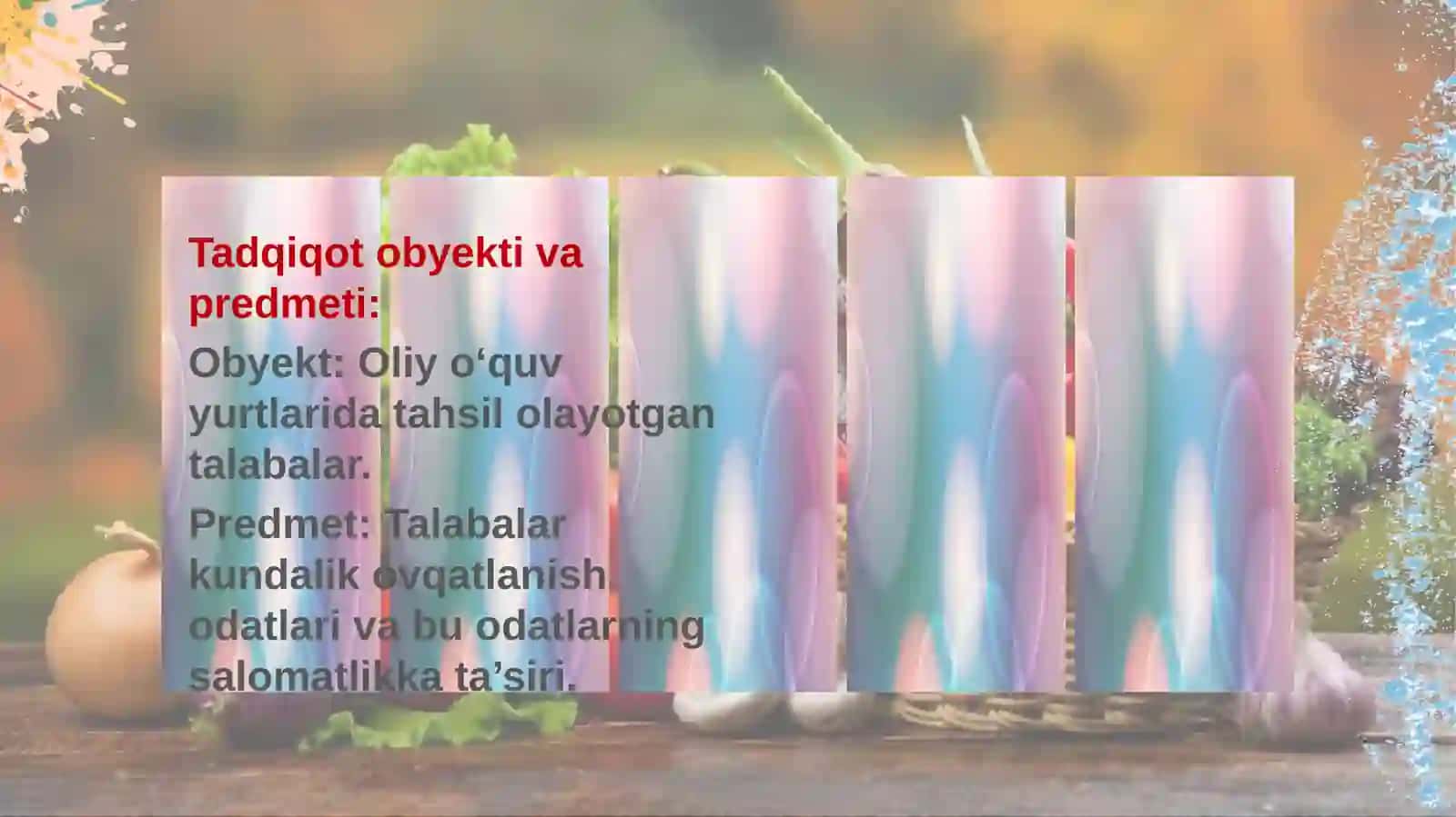 Ovqatlanish va Salomatlik 4