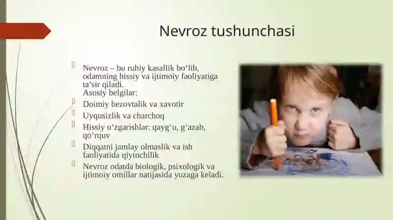 Nevrozkasalliginingkelibchiqishsabablari 4