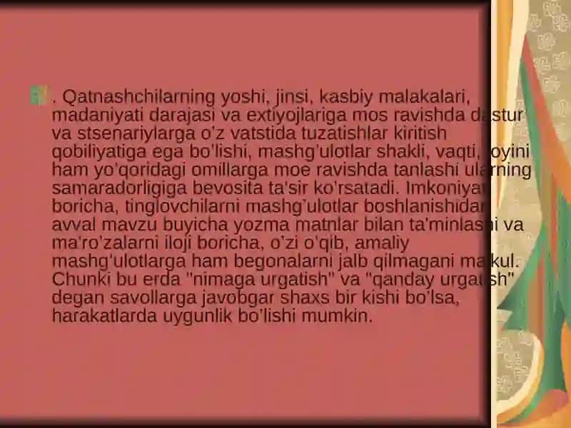 Sotsial psixologik trening 4