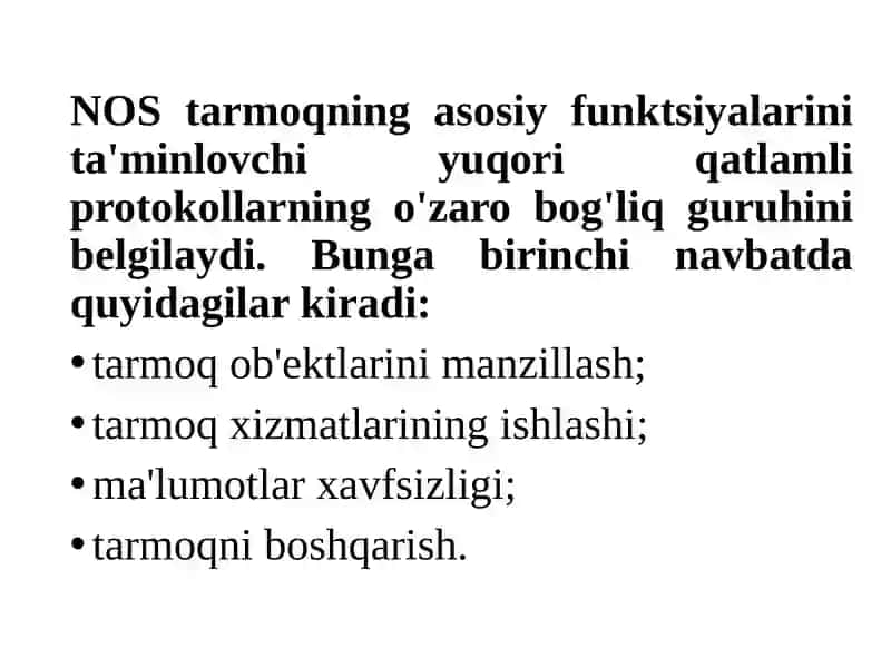 Tarmoq operatsion tizimlari 4