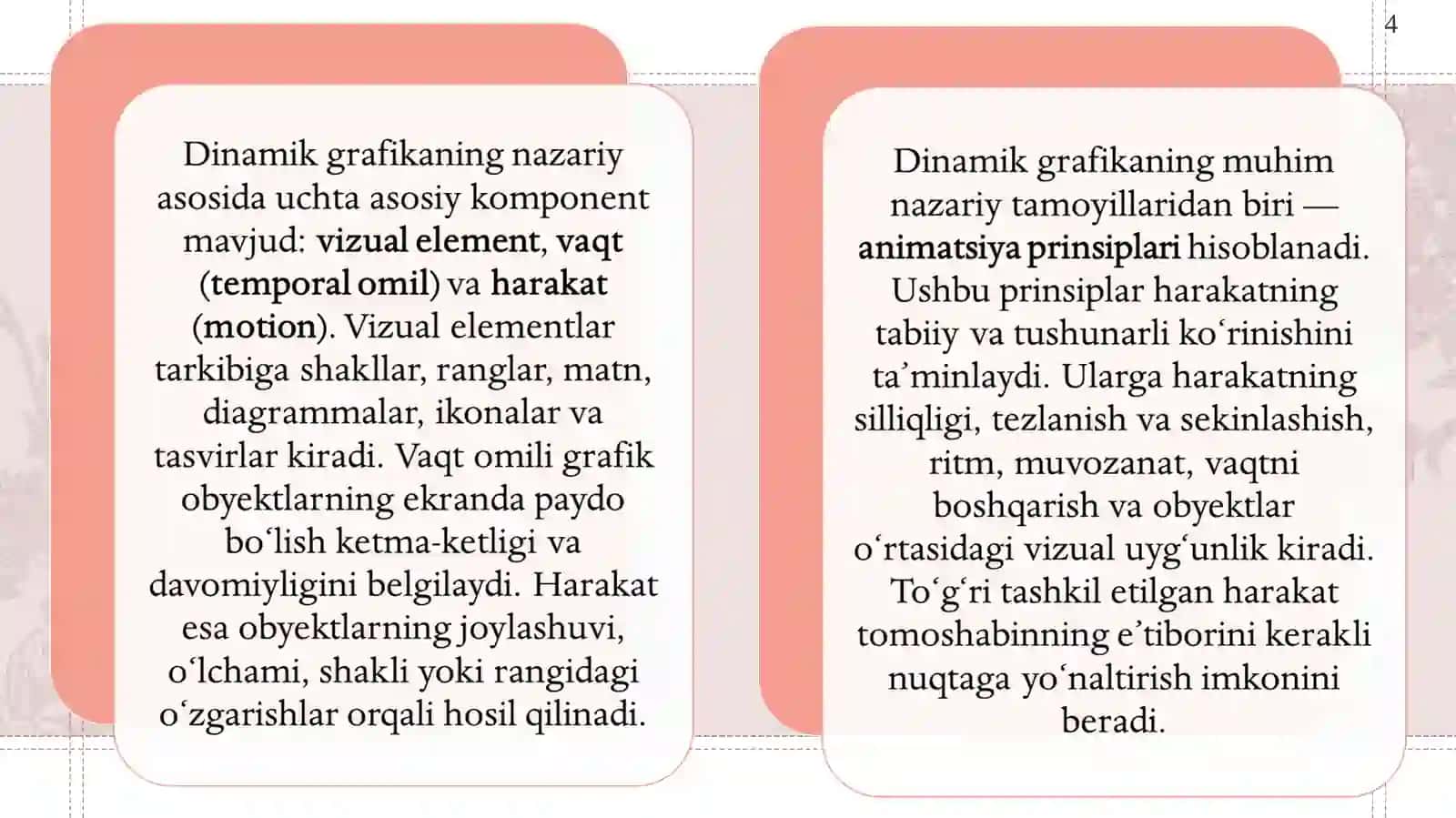 Dinamik grafika: nazariy asoslari va amaliy qo‘llanilishi 4