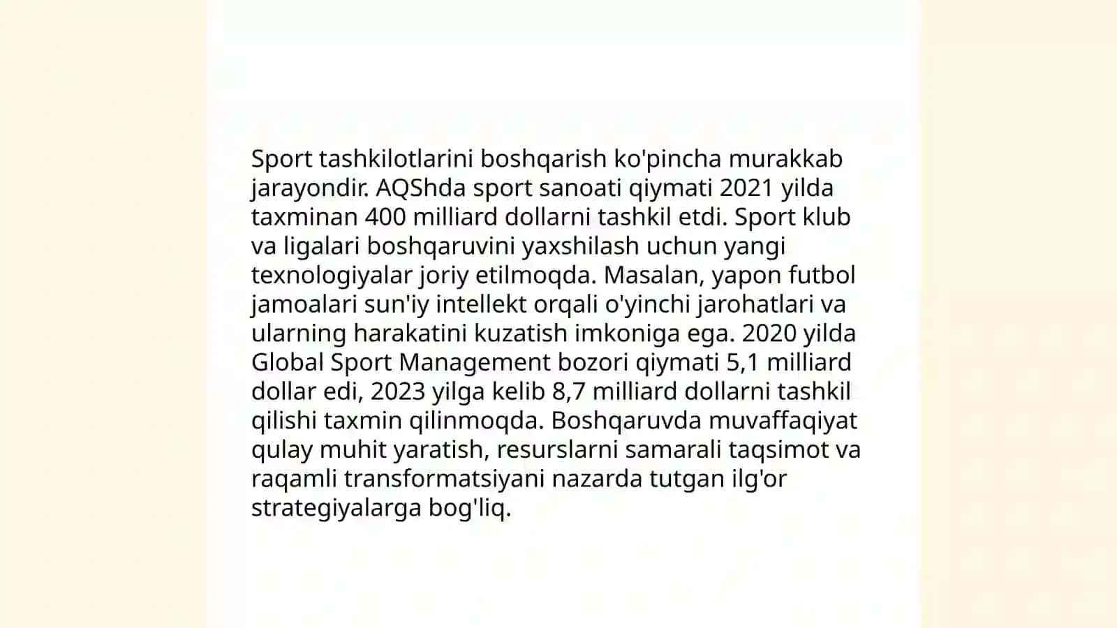 Sport menijmentida hodimlarning kasbiy faolyati 4