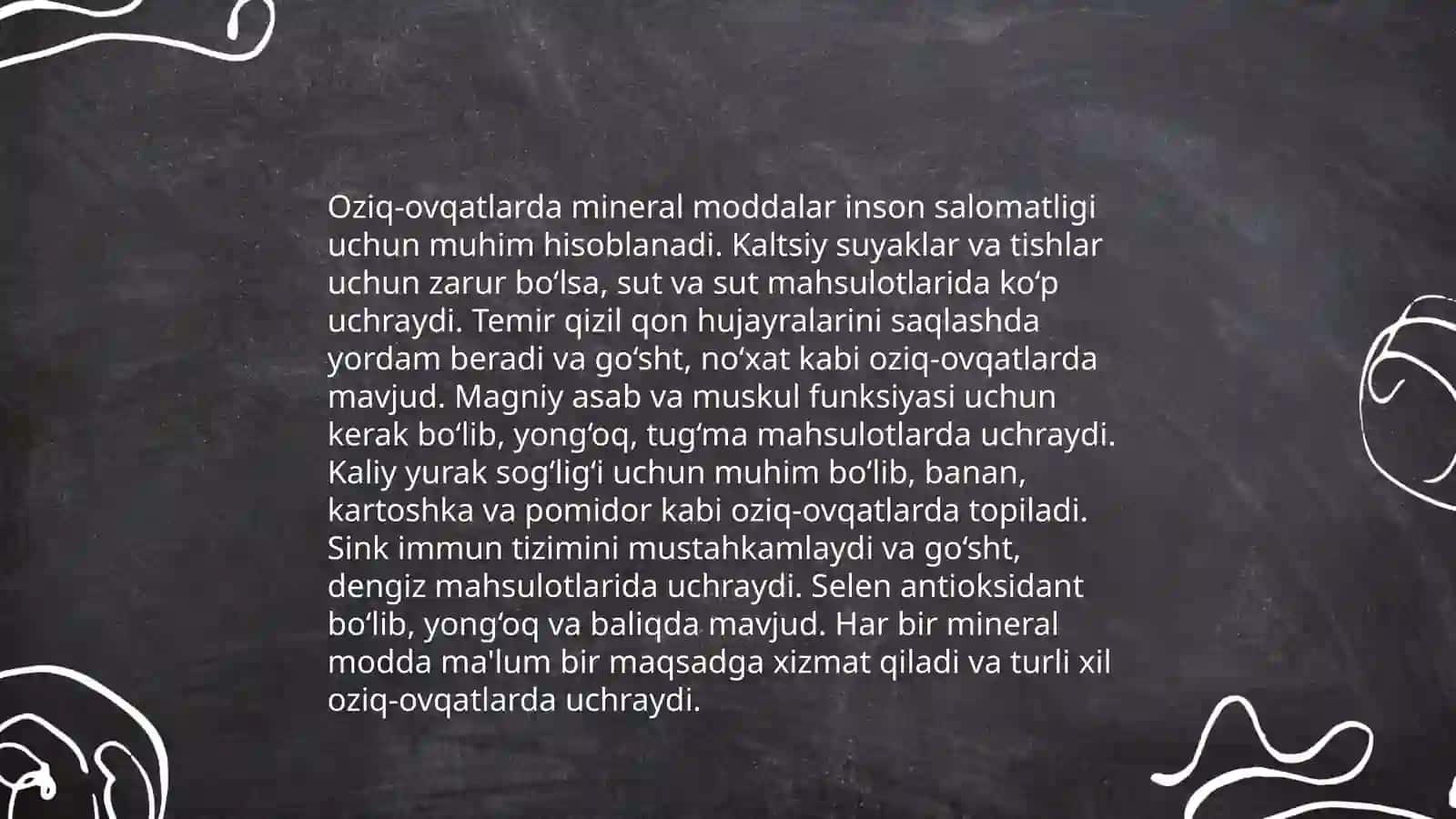 Minerallarni inson hayotidagi ahamyati 4