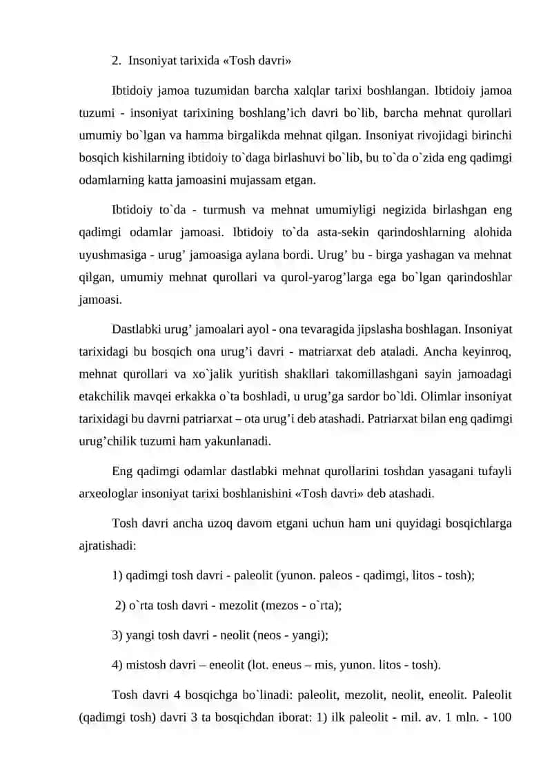 Tosh davrida mamlakatimiz tarixi 4