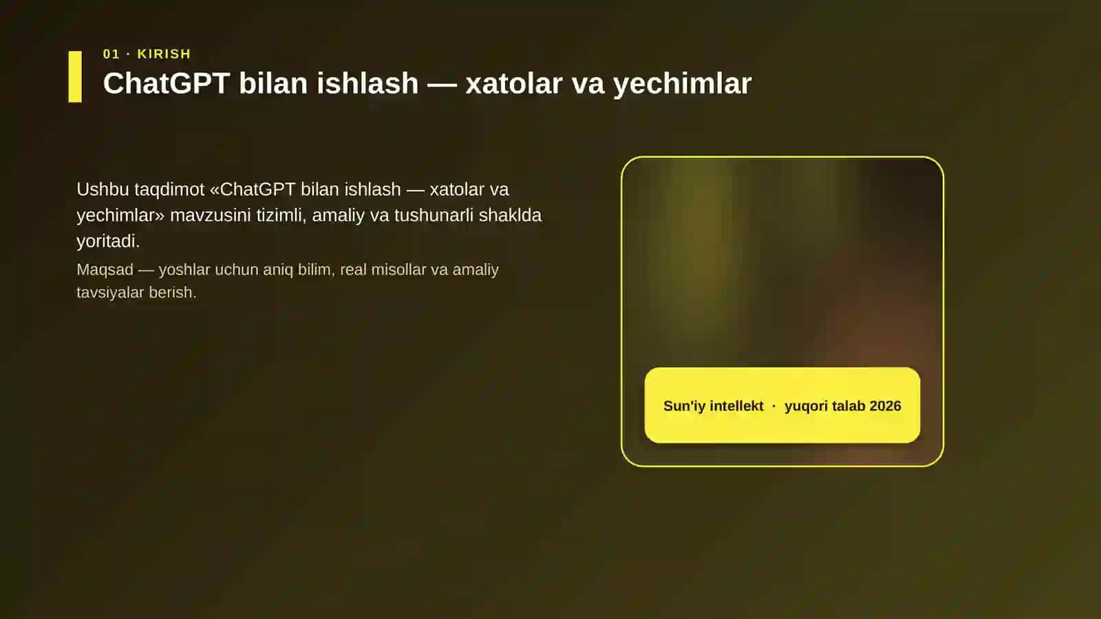 ChatGPT bilan ishlash — xatolar va yechimlar 4