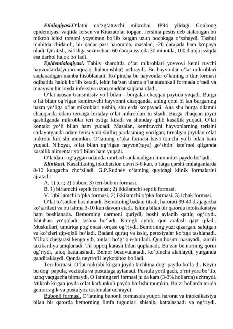 Bakteriologik qurol. о‘ta xavfli infeksiyalar 4