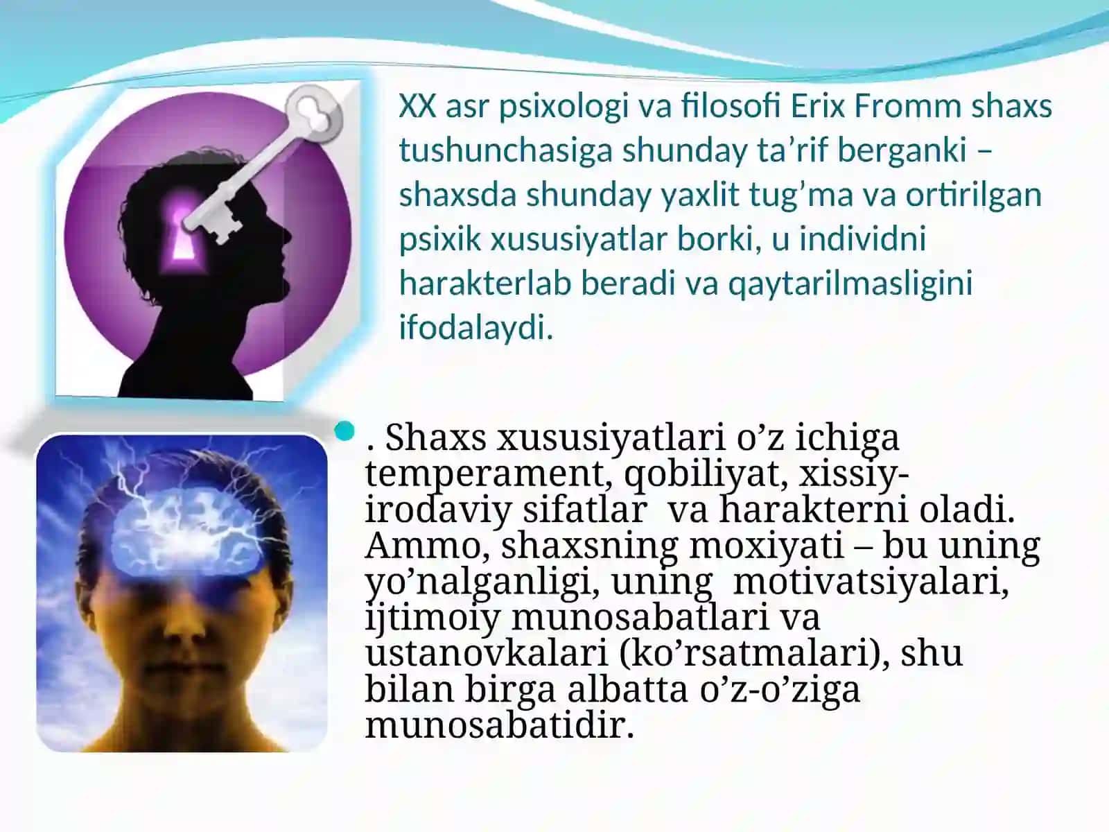 Shaxs psixologiyasi 4