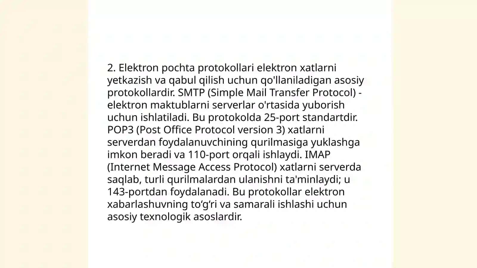 Elektron pochta xizmati (E-mail) 4