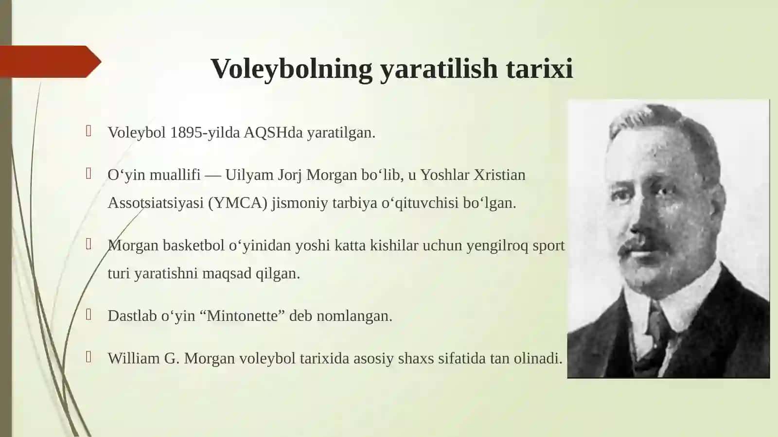 Voleybol o‘yinining kelib chiqish tarixi va dastlabki qoidalari 4