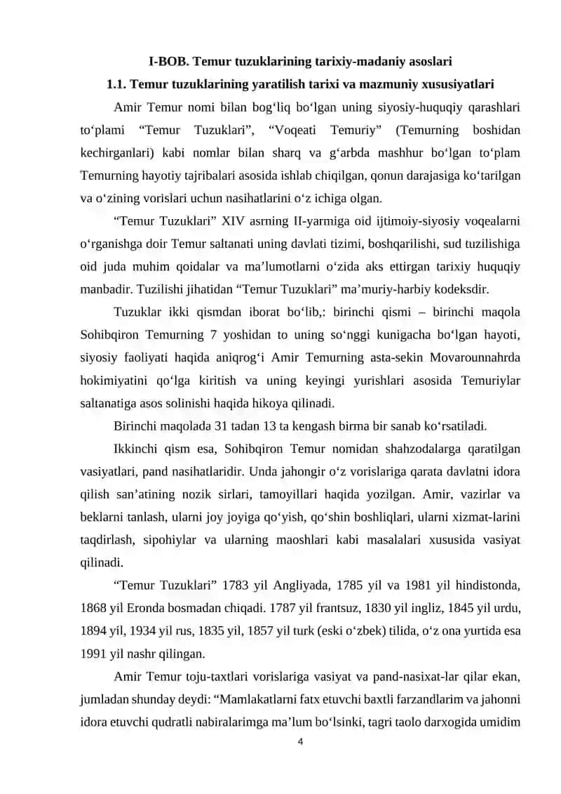 Temur tuzuklarida bola tarbiyasiga oid qarashlar 4