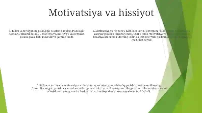 Ta'lim Va Tarbiyaning Psixologik Asoslari 4