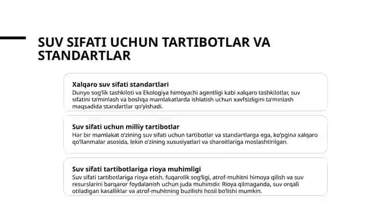 Suvi sifatini baholash 4