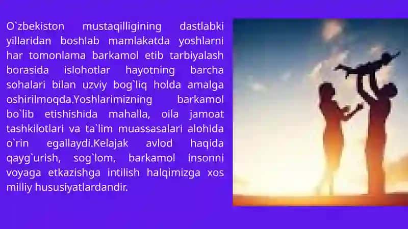 Yosh avlod tarbiyasida oila va mahallaning o‘rni 4