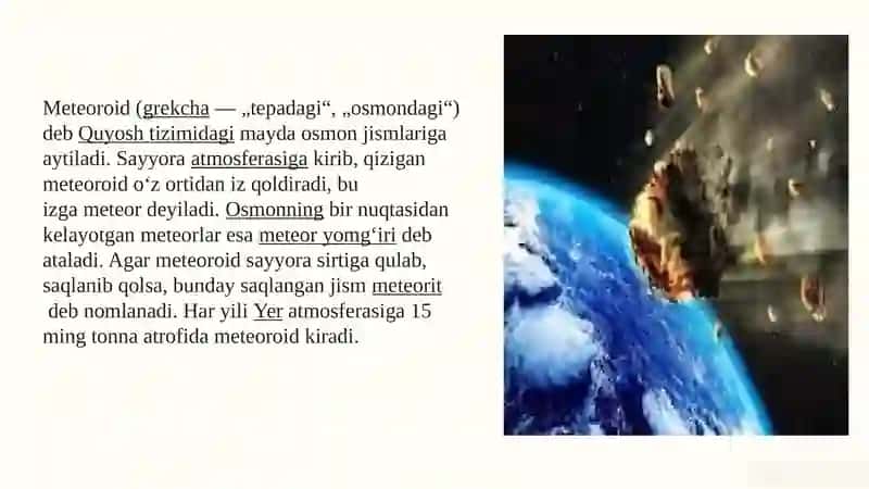 Quyoshtizimi. Yersayyorasi 4