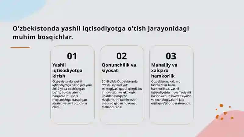 Yashil iqtisodiyotga o'tish asoslari 4