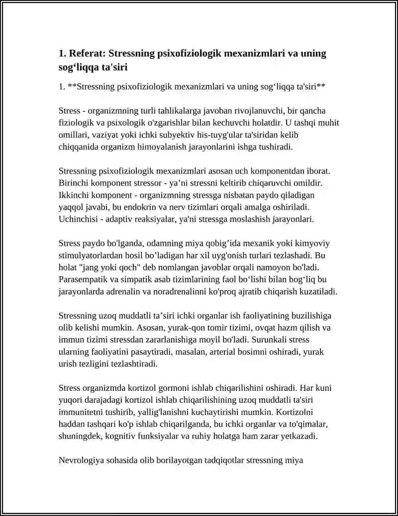 STRESS VA STRESSNI BARTATAF ETUVCHI PSIXOLOGIK MASHG‘ULOTLAR 4