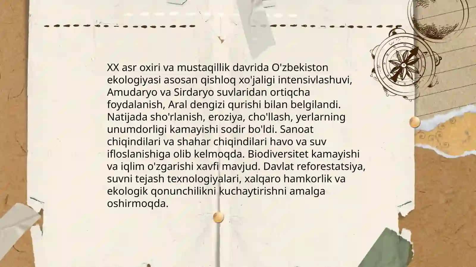 Bugungi kun ekalogiyasi va tarixi 4
