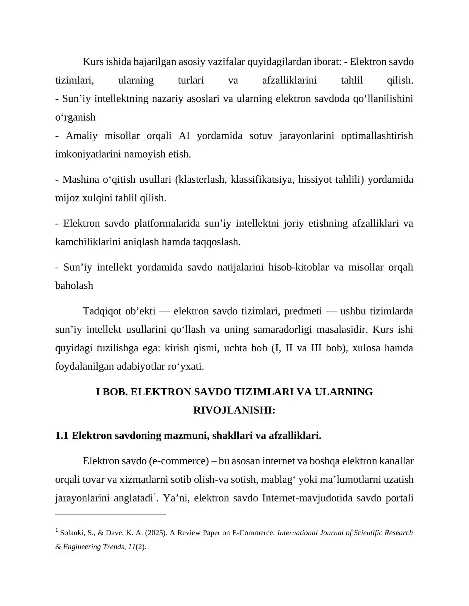 ELEKTRON SAVDODA SUN’IY INTELLEKT USULLARIDAN FOYDALANISH 4