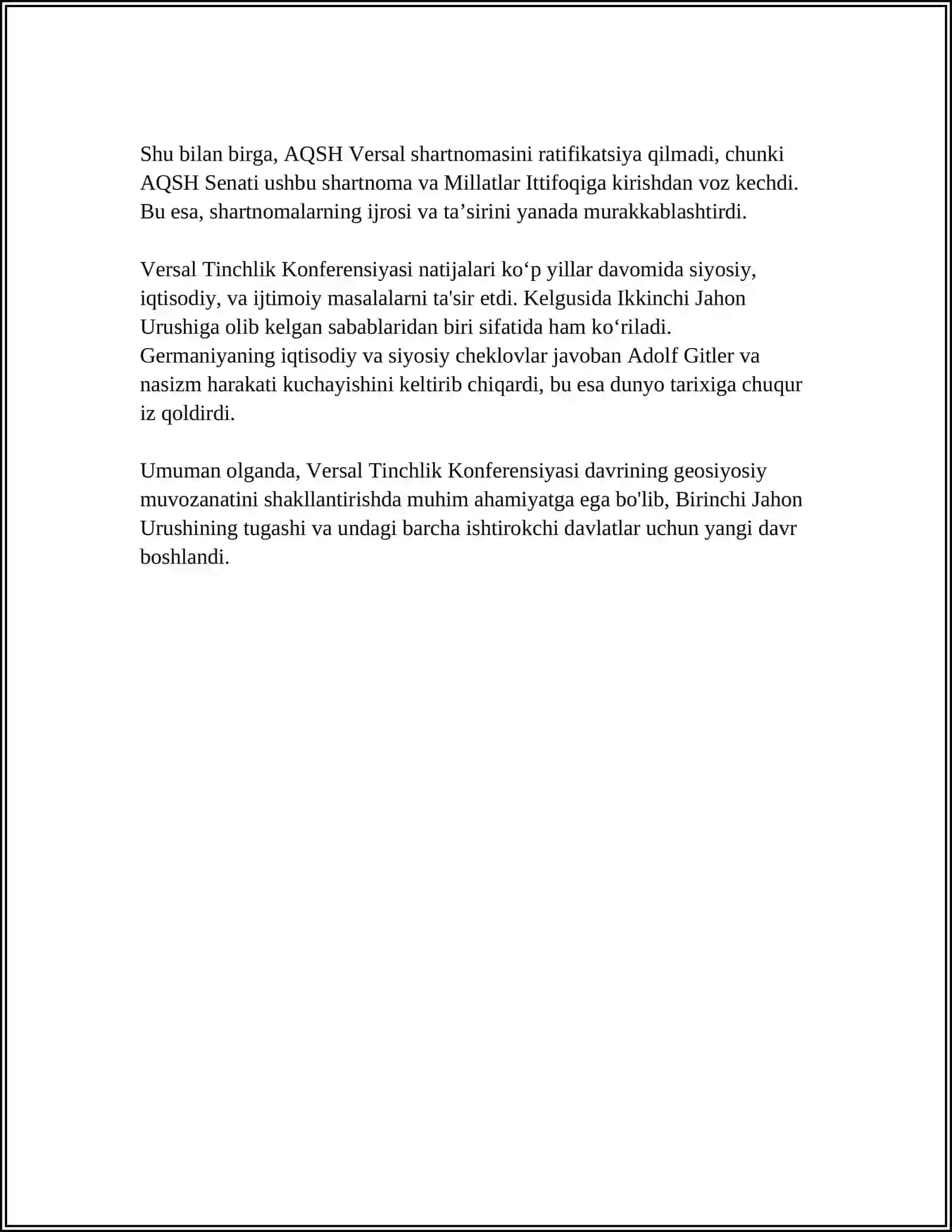 Versal Tinchlik Konferensiya 4