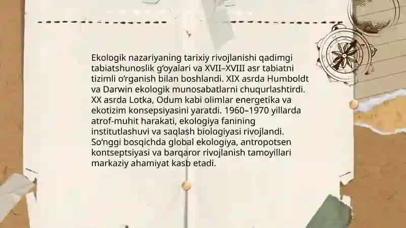 Ekologik nazariya 4