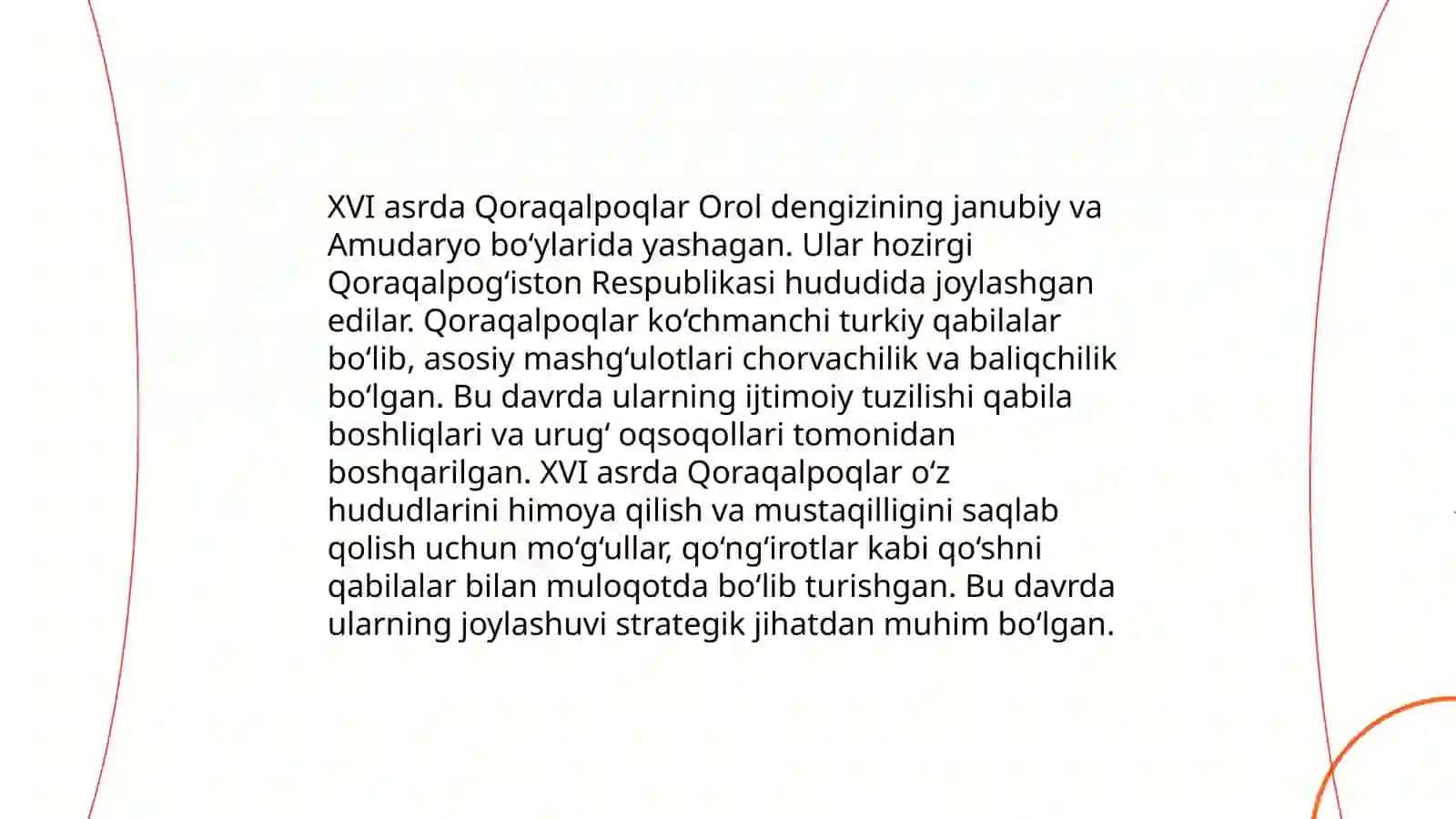 XVI-XVIII asrlarda Qoraqalpoqlar kelib chiqish tarixi 4