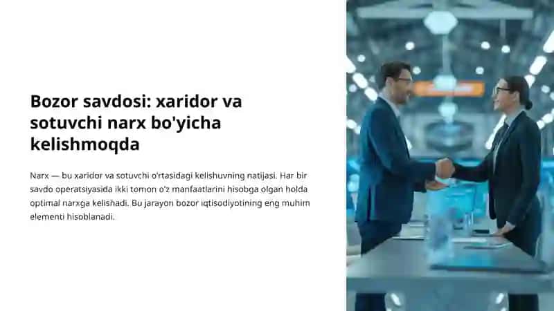 Narx Belgilanishining Bozordagi Roli 4