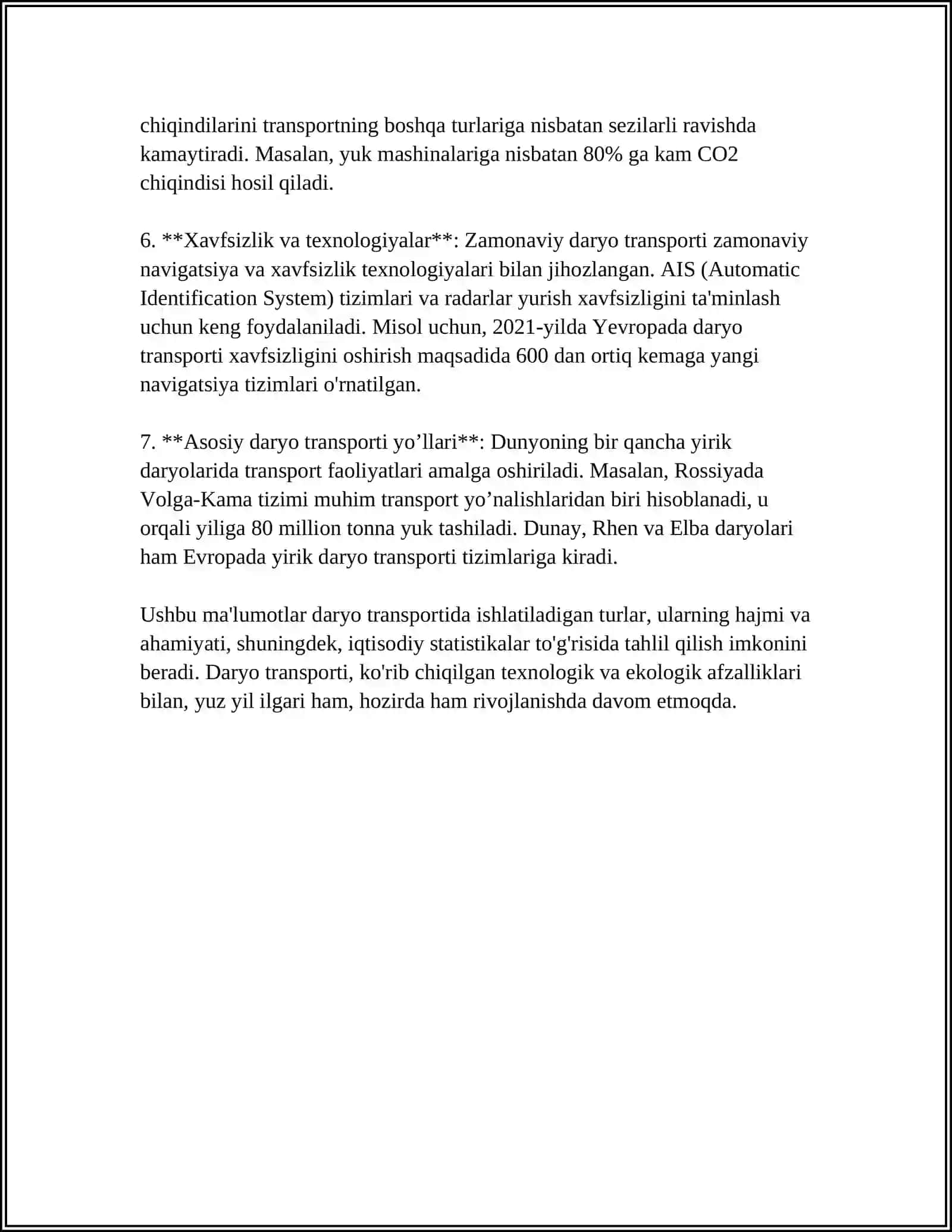 DARYO TRANSPORTI YOLLARNING 4