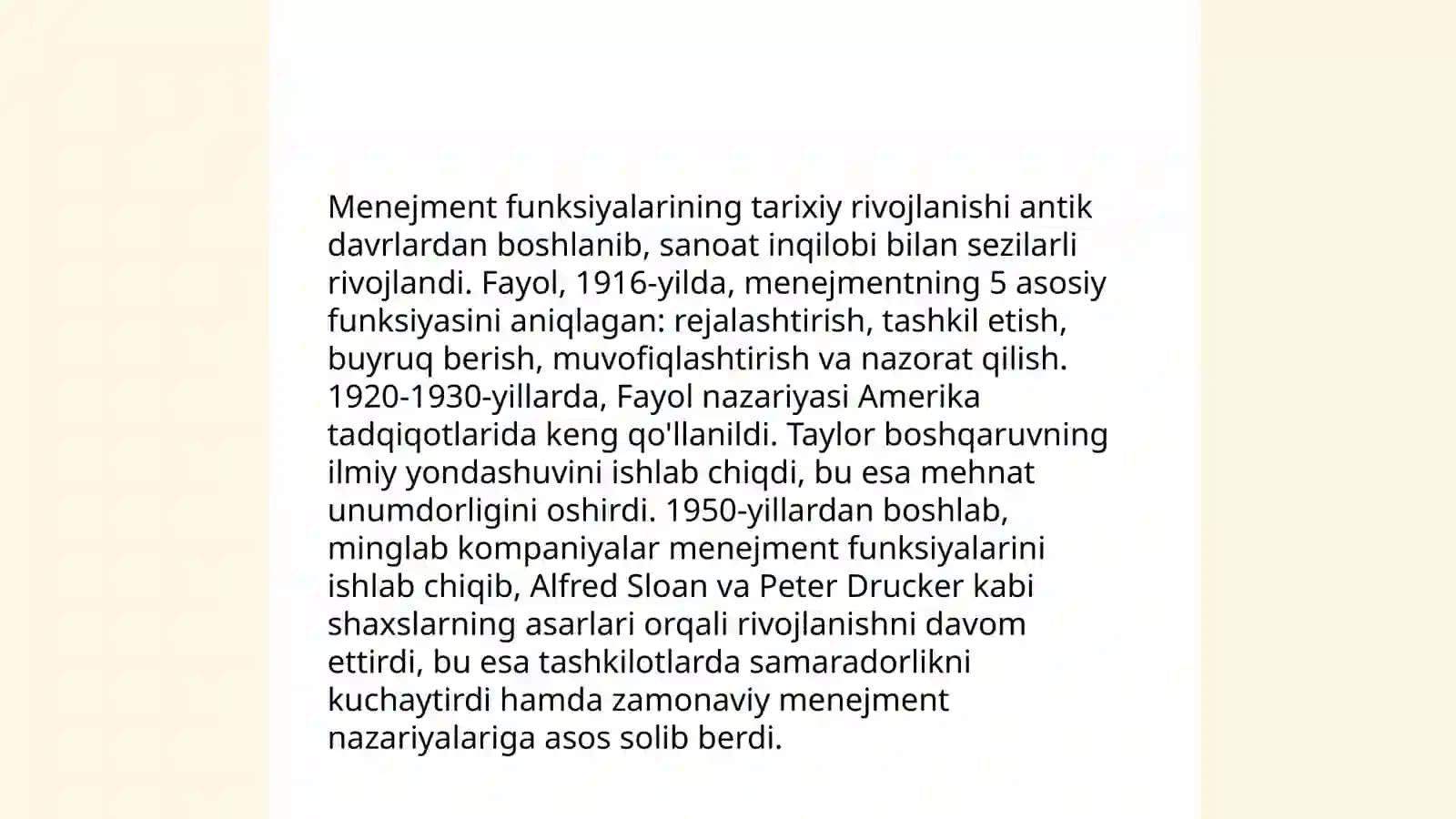 Menejment funksiyalari va ularning turkumlanishi 4