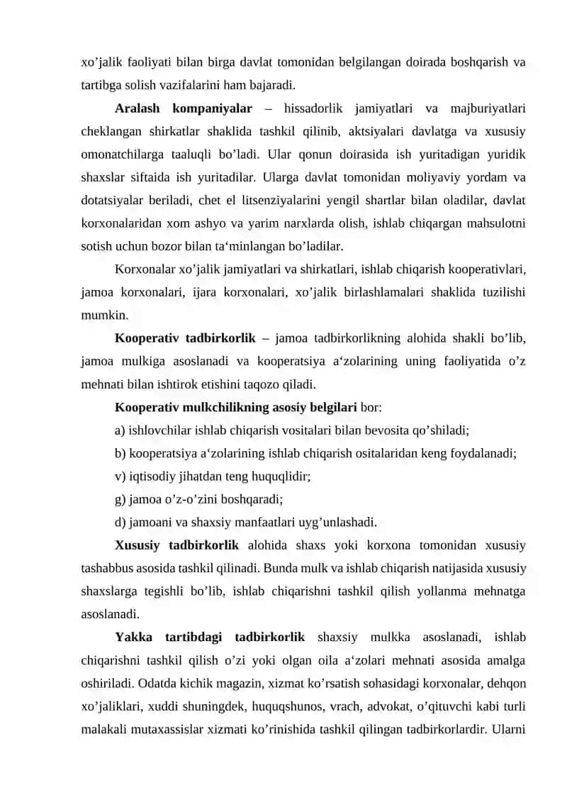 Tadbirkorlik faoliyati 4