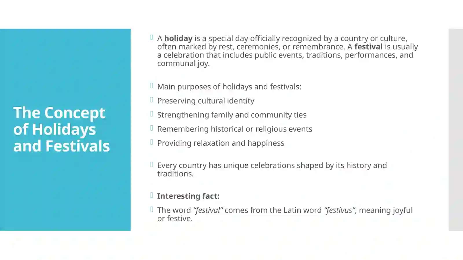 Holidays and Festivals Around the World 4