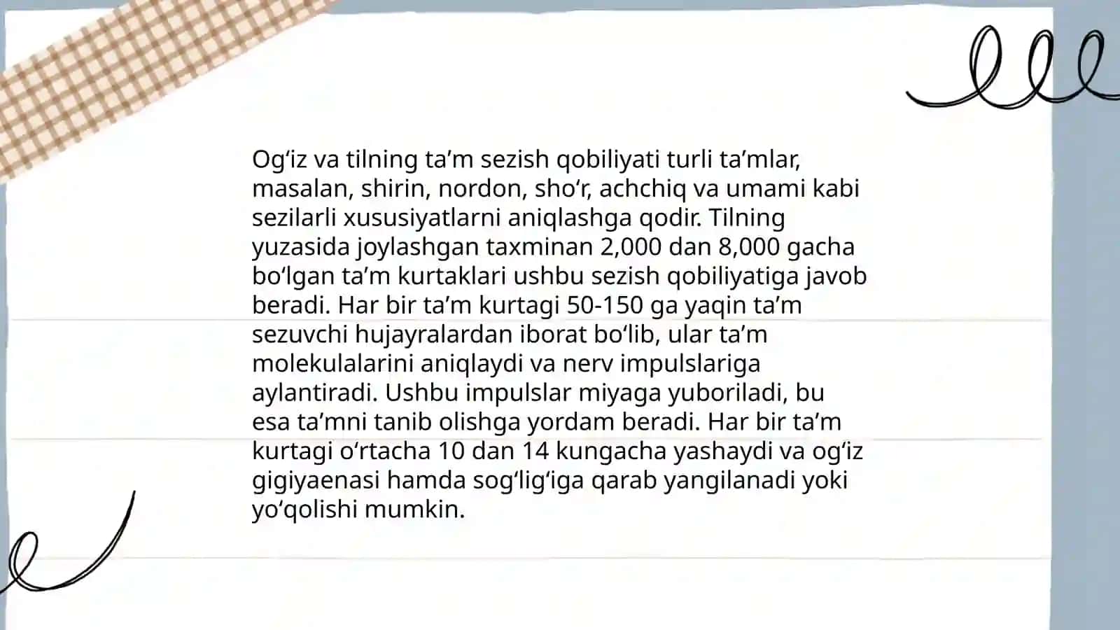 Taʼm bilish analizotori 4