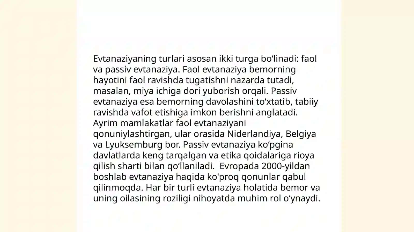 Evtanaziya muammolari 4