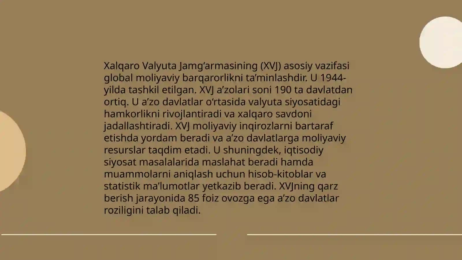 Xalqaro moliyaviy tashkilotlar tarixi 4